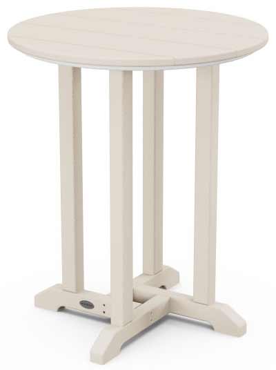 POLYWOOD® 24" Round Farmhouse Bistro Table - RT124 - Image 9