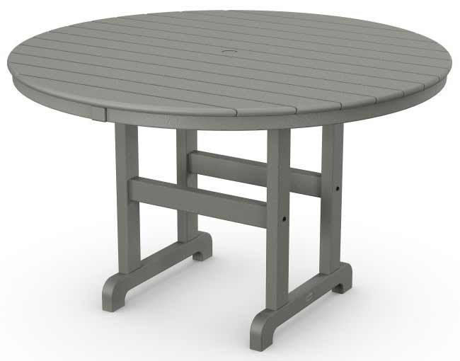 POLYWOOD® 48" Round Farmhouse Dining Table - RT248 - Image 2