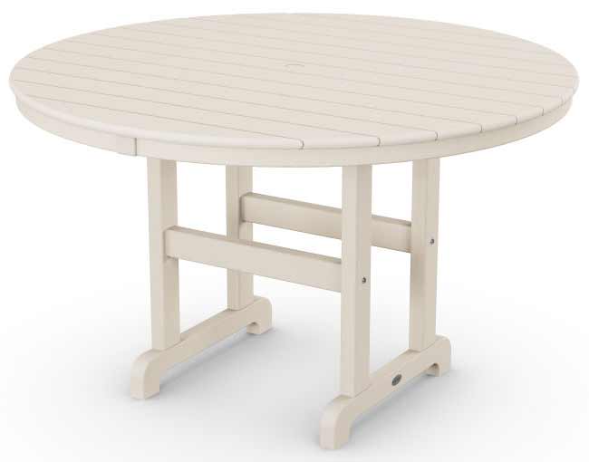POLYWOOD® 48" Round Farmhouse Dining Table - RT248 - Image 7