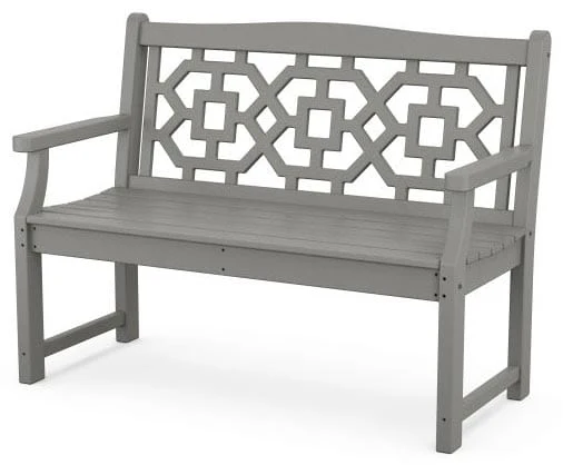 POLYWOOD® Martha Stewart Chinoiserie 48” Garden Bench - MSTGB481 - Image 5