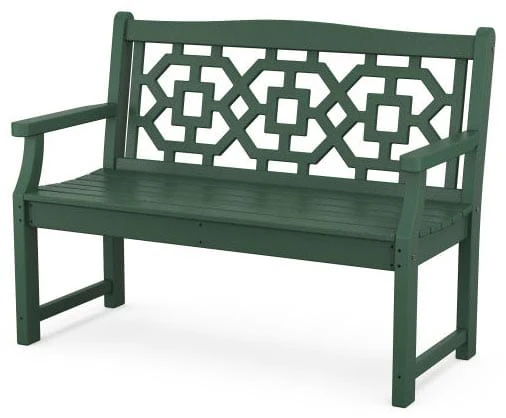 POLYWOOD® Martha Stewart Chinoiserie 48” Garden Bench - MSTGB481 - Image 7