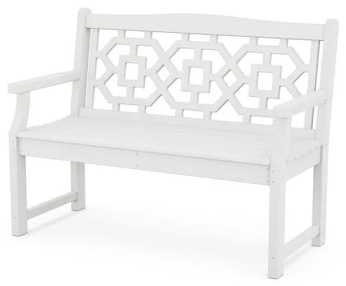 POLYWOOD® Martha Stewart Chinoiserie 48” Garden Bench - MSTGB481 - Image 9