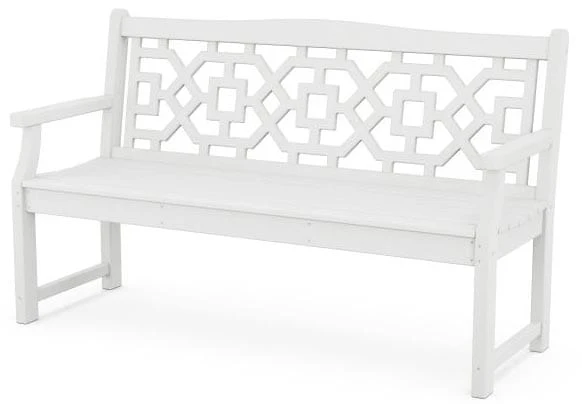 POLYWOOD® Martha Stewart Chinoiserie 60” Garden Bench - MSTGB601 - Image 9
