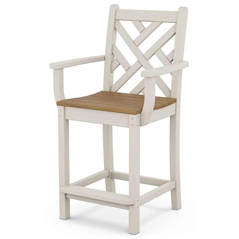 POLYWOOD® Chippendale Counter Arm Chair - Select Accents - CDD201 - Image 10