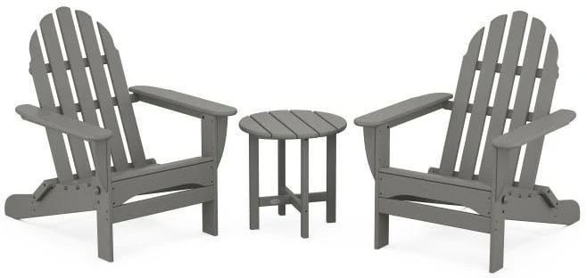 POLYWOOD® Classic Folding Adirondack 3-Piece Set - PWS214-1 - Image 3