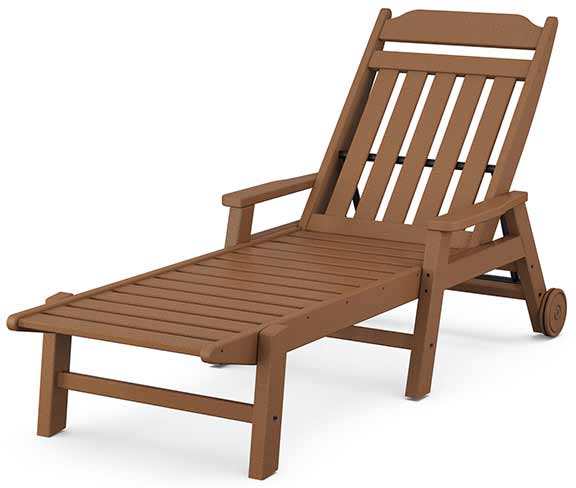POLYWOOD® Country Living Chaise with Arms and Wheels - CLCW2280 - Image 5
