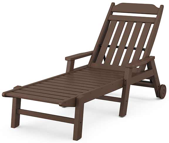 POLYWOOD® Country Living Chaise with Arms and Wheels - CLCW2280 - Image 7