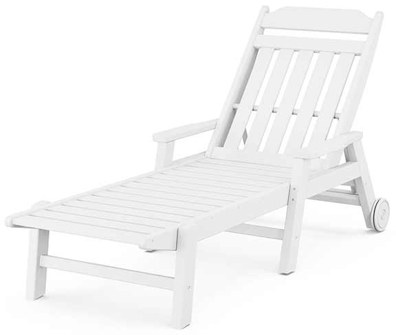 POLYWOOD® Country Living Chaise with Arms and Wheels - CLCW2280 - Image 8
