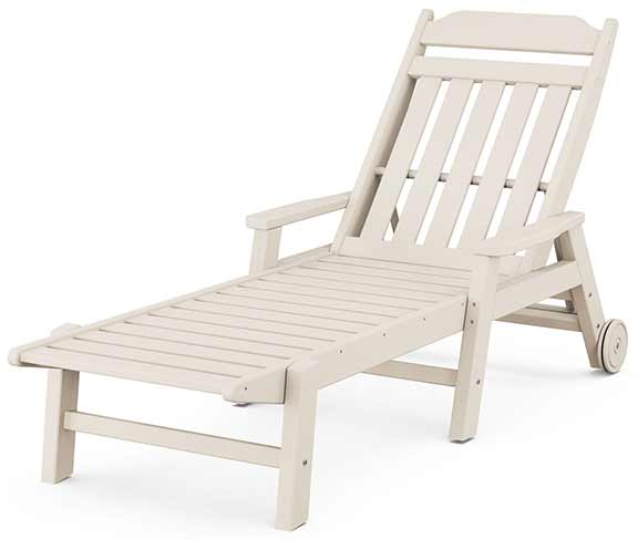 POLYWOOD® Country Living Chaise with Arms and Wheels - CLCW2280 - Image 9