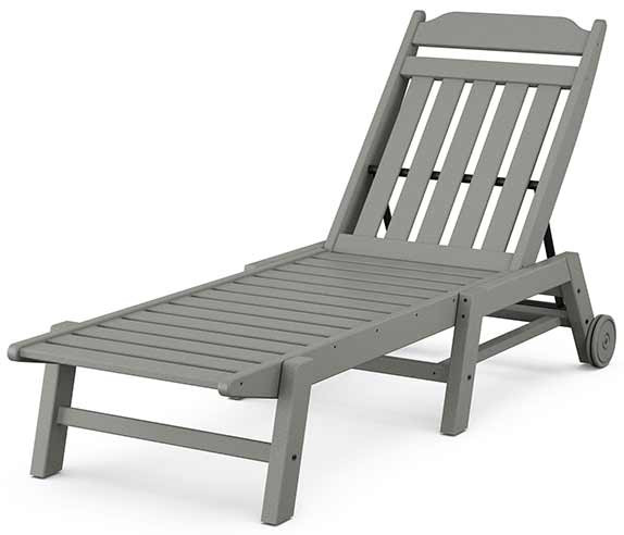 POLYWOOD® Country Living Chaise with Wheels - CLCAW2280 - Image 3