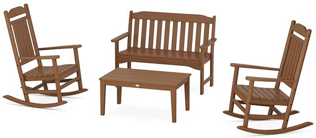 POLYWOOD® Country Living Legacy Rocking Chair 4-Piece Porch Set - PWS1421-1 - Image 4