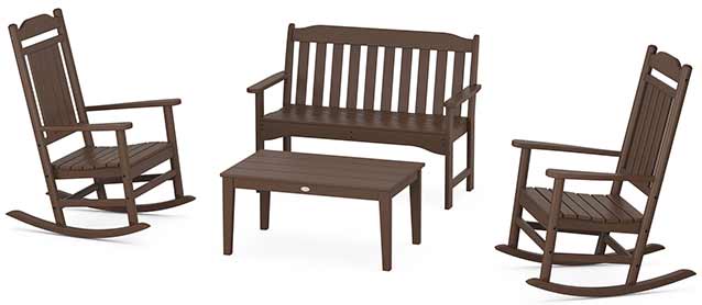 POLYWOOD® Country Living Legacy Rocking Chair 4-Piece Porch Set - PWS1421-1 - Image 6