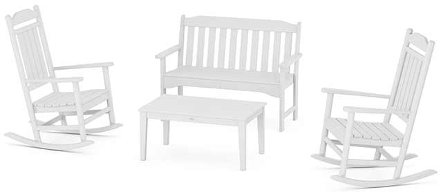 POLYWOOD® Country Living Legacy Rocking Chair 4-Piece Porch Set - PWS1421-1 - Image 7