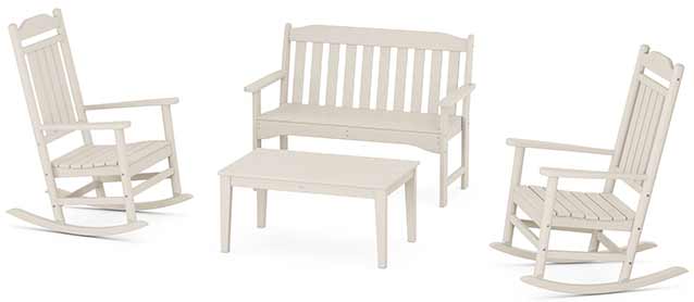 POLYWOOD® Country Living Legacy Rocking Chair 4-Piece Porch Set - PWS1421-1 - Image 8