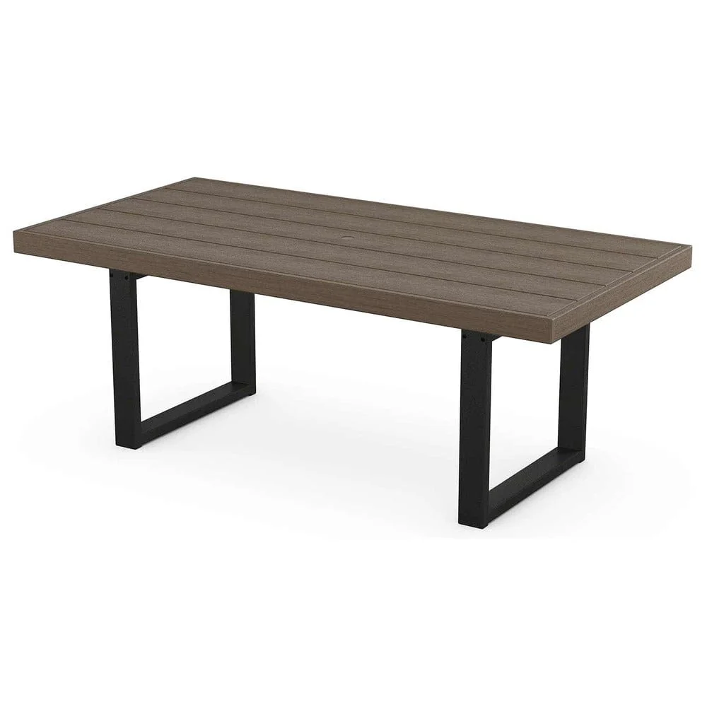 POLYWOOD® EDGE 40" x 78" Dining Table - Select Accents - EMT4078 - Image 4