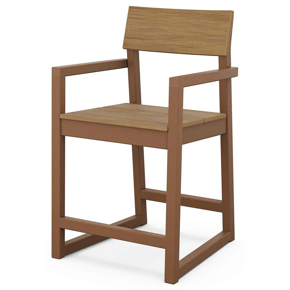POLYWOOD® EDGE Counter Arm Chair - Select Accents - EMD201 - Image 2