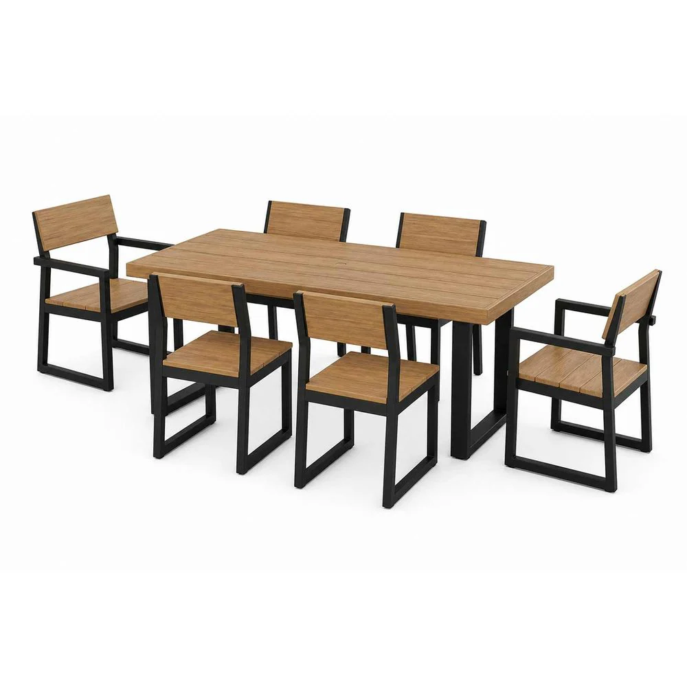 POLYWOOD® EDGE Select Accent 7-Piece Dining Set - PWS552-1 - Image 4
