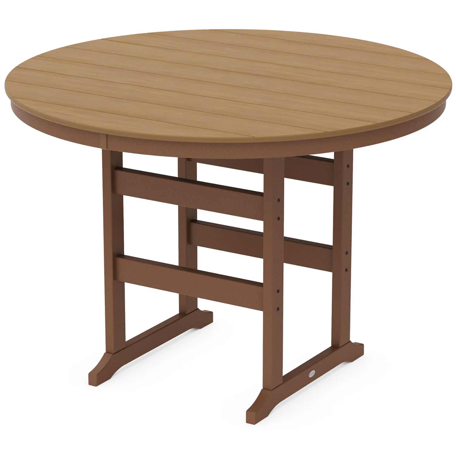 POLYWOOD® Farmhouse 60" Round Bar Table - Select Accents - RBT260-L5 - Image 5