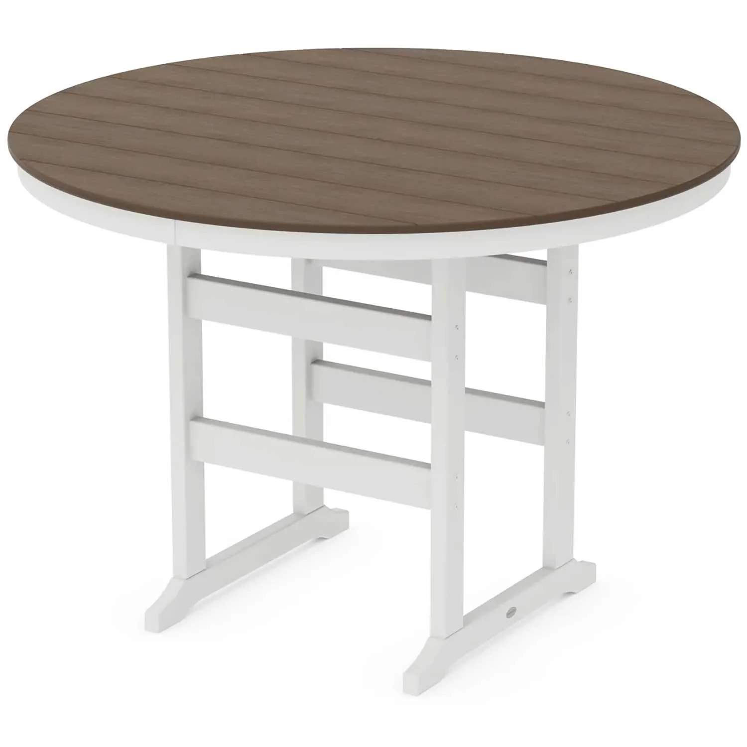 POLYWOOD® Farmhouse 60" Round Bar Table - Select Accents - RBT260-L5 - Image 8