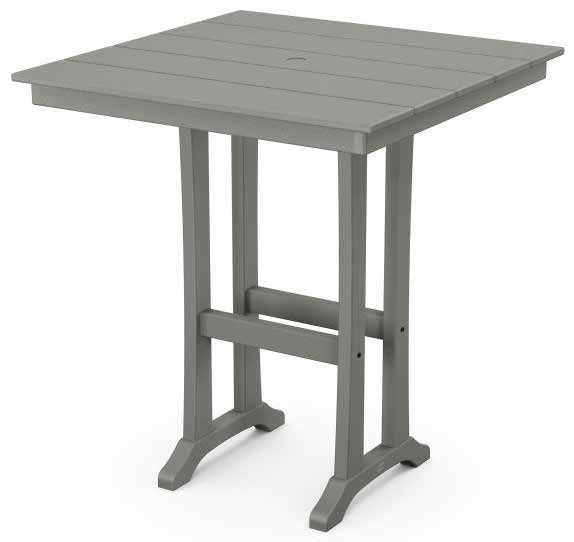 POLYWOOD® Farmhouse Trestle 37" Bar Table - PLB81-T1L1 - Image 3