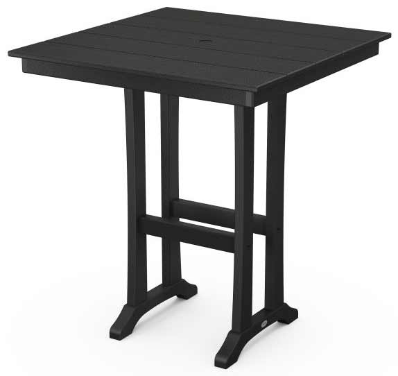 POLYWOOD® Farmhouse Trestle 37" Bar Table - PLB81-T1L1 - Image 4