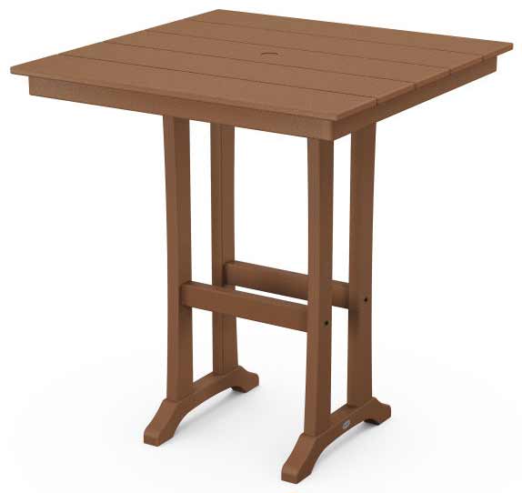 POLYWOOD® Farmhouse Trestle 37" Bar Table - PLB81-T1L1 - Image 5