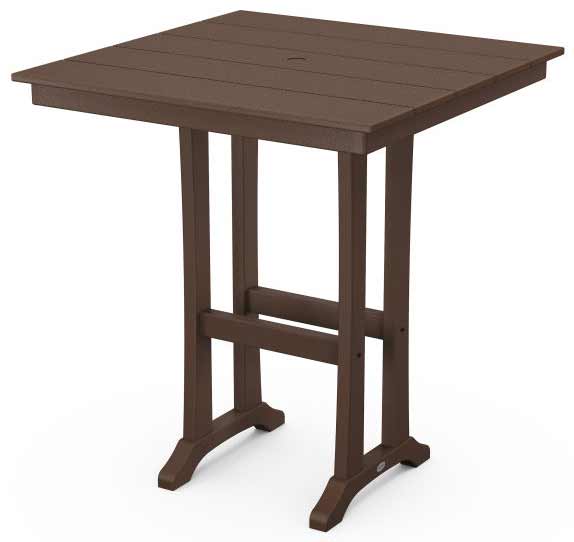 POLYWOOD® Farmhouse Trestle 37" Bar Table - PLB81-T1L1 - Image 6