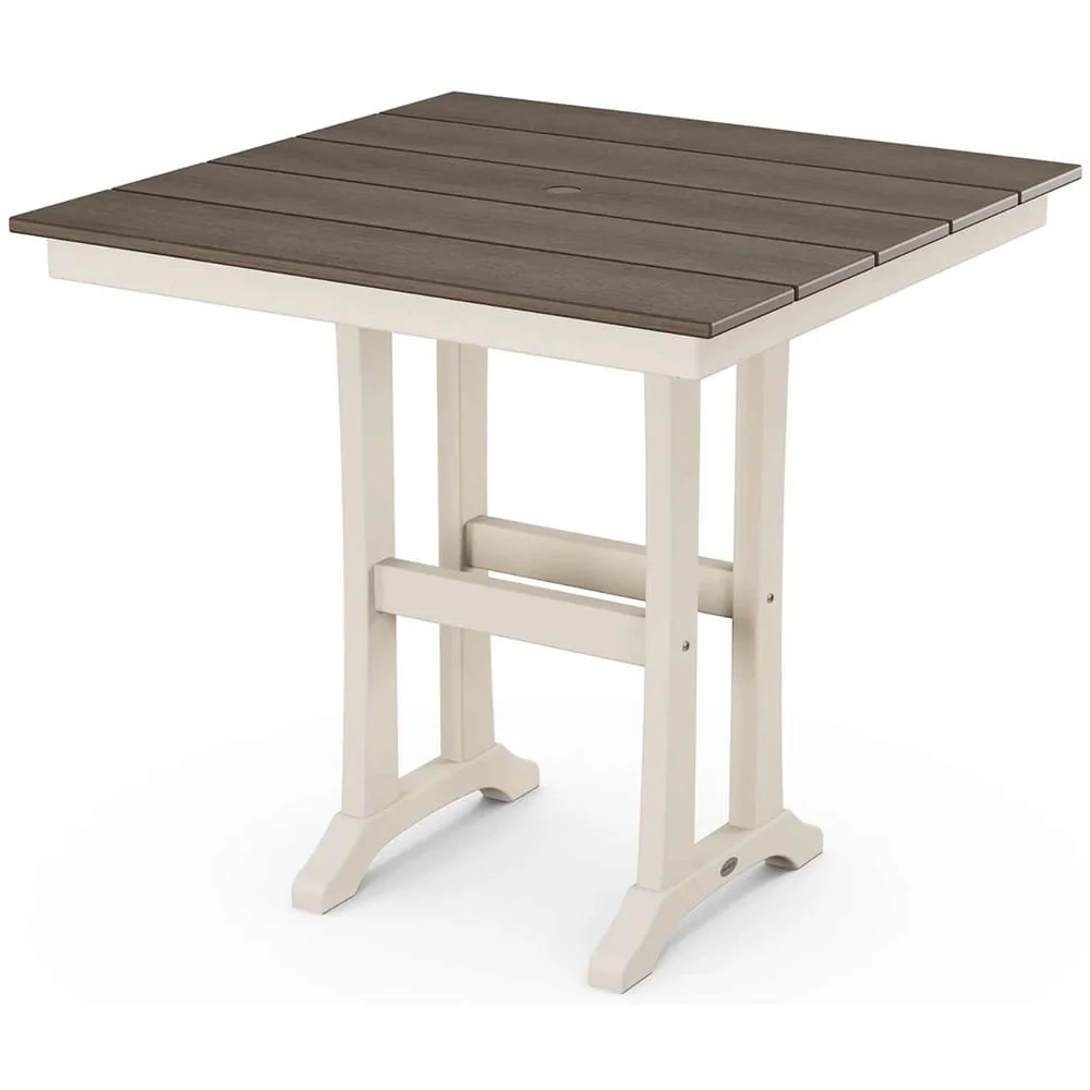 POLYWOOD® Farmhouse Trestle 37" Counter Table - Select Accents - PLR81-T1L1 - Image 10