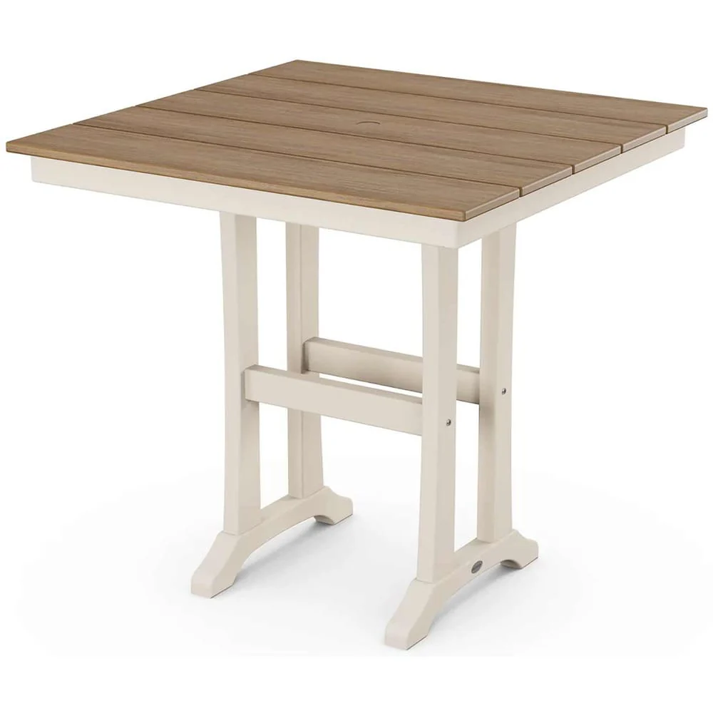 POLYWOOD® Farmhouse Trestle 37" Counter Table - Select Accents - PLR81-T1L1 - Image 11