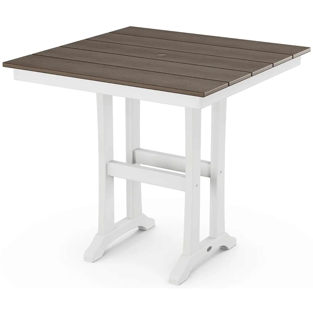 POLYWOOD® Farmhouse Trestle 37" Counter Table - Select Accents - PLR81-T1L1 - Image 8