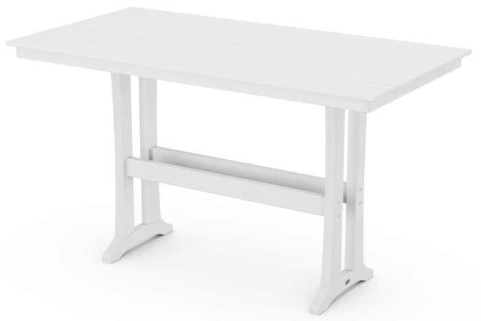 POLYWOOD® Farmhouse Trestle 37" x 72" Bar Table - PLB83-T1L1 - Image 7