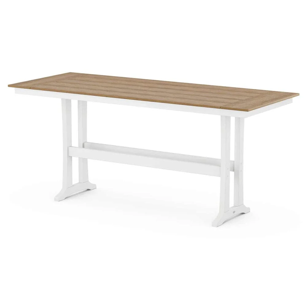 POLYWOOD® Farmhouse Trestle 38" x 96" Bar Table - Select Accents - PLR84-T1L1 - Image 10