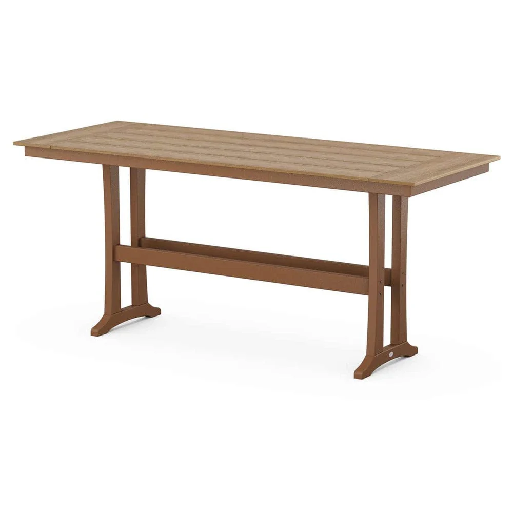 POLYWOOD® Farmhouse Trestle 38" x 96" Bar Table - Select Accents - PLR84-T1L1 - Image 7