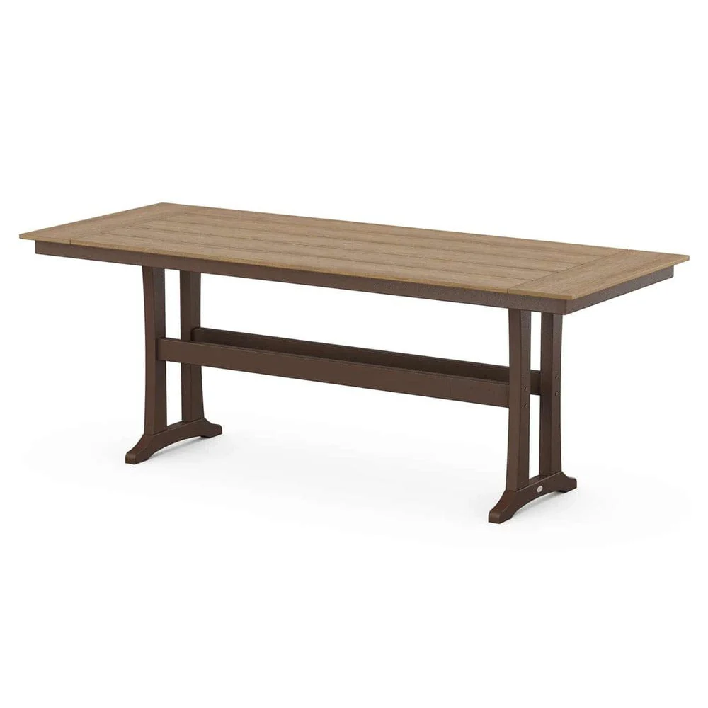 POLYWOOD® Farmhouse Trestle 38" x 96" Counter Table - Select Accents - PLR84-T1L1 - Image 6