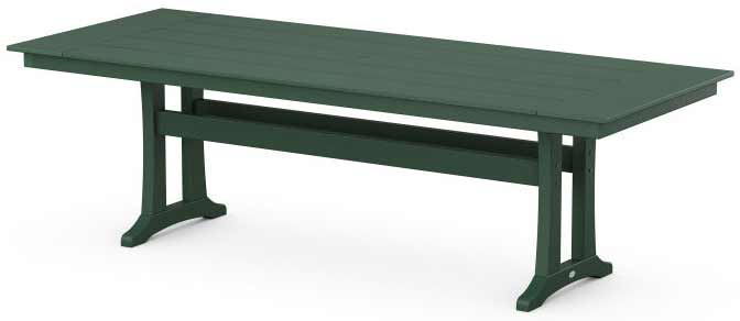 POLYWOOD® Farmhouse Trestle 38" x 96" Dining Table - PL84-T1L1 - Image 6