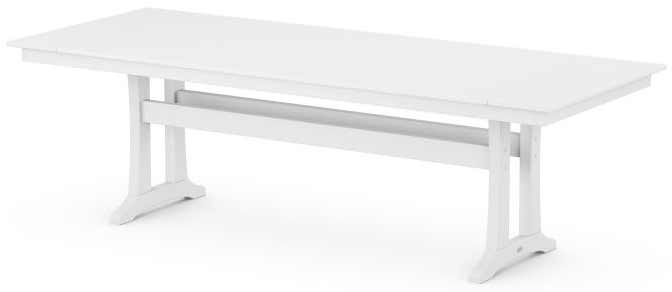 POLYWOOD® Farmhouse Trestle 38" x 96" Dining Table - PL84-T1L1 - Image 8