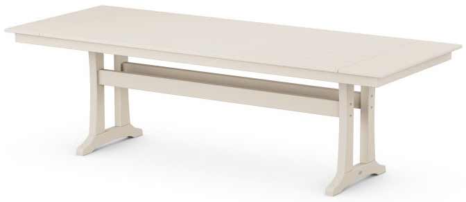 POLYWOOD® Farmhouse Trestle 38" x 96" Dining Table - PL84-T1L1 - Image 9