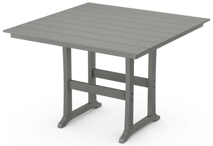 POLYWOOD® Farmhouse Trestle 59" Bar Table - PLB85-T1L1 - Image 3