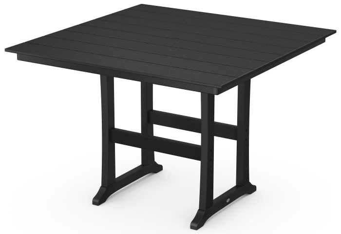 POLYWOOD® Farmhouse Trestle 59" Bar Table - PLB85-T1L1 - Image 4