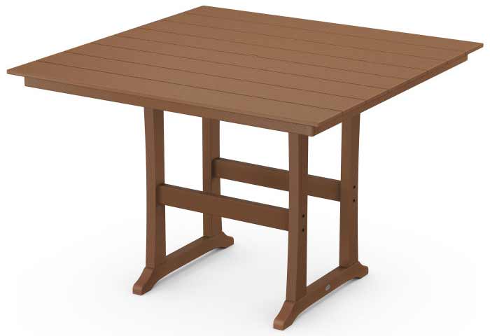 POLYWOOD® Farmhouse Trestle 59" Bar Table - PLB85-T1L1 - Image 5