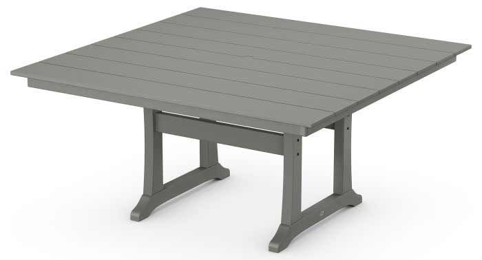 POLYWOOD® Farmhouse Trestle 59" Dining Table - PL85-T1L1 - Image 3