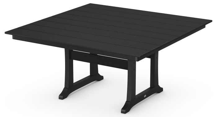 POLYWOOD® Farmhouse Trestle 59" Dining Table - PL85-T1L1 - Image 4