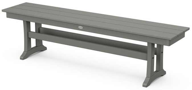 POLYWOOD® Farmhouse Trestle 65" Bench - PL36-T1L1 - Image 2