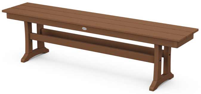 POLYWOOD® Farmhouse Trestle 65" Bench - PL36-T1L1 - Image 4