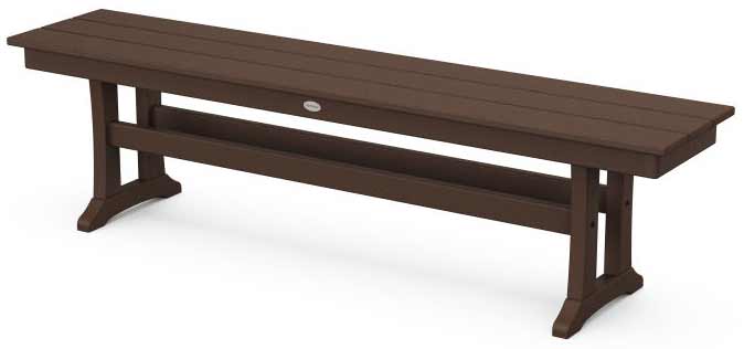 POLYWOOD® Farmhouse Trestle 65" Bench - PL36-T1L1 - Image 6