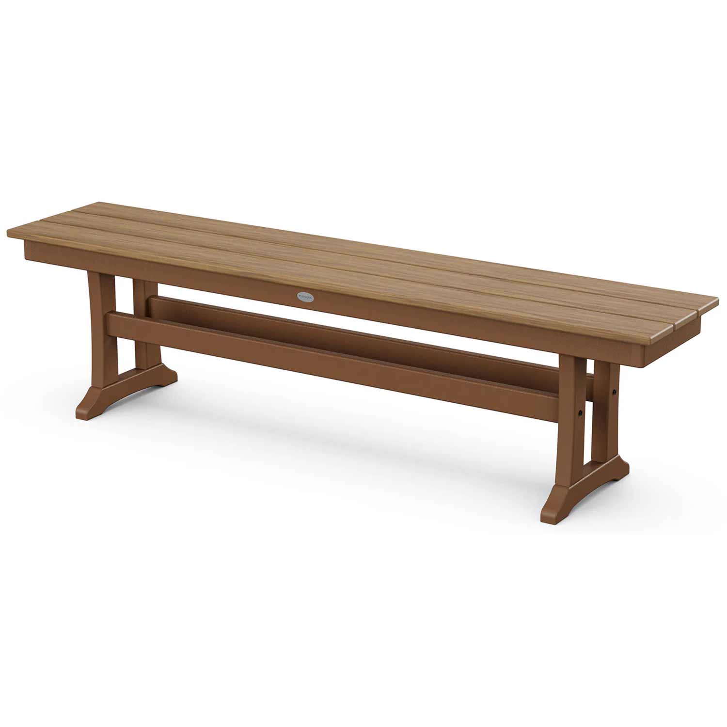 POLYWOOD® Farmhouse Trestle 65" Bench - Select Accents - PL36-T1L1 - Image 5