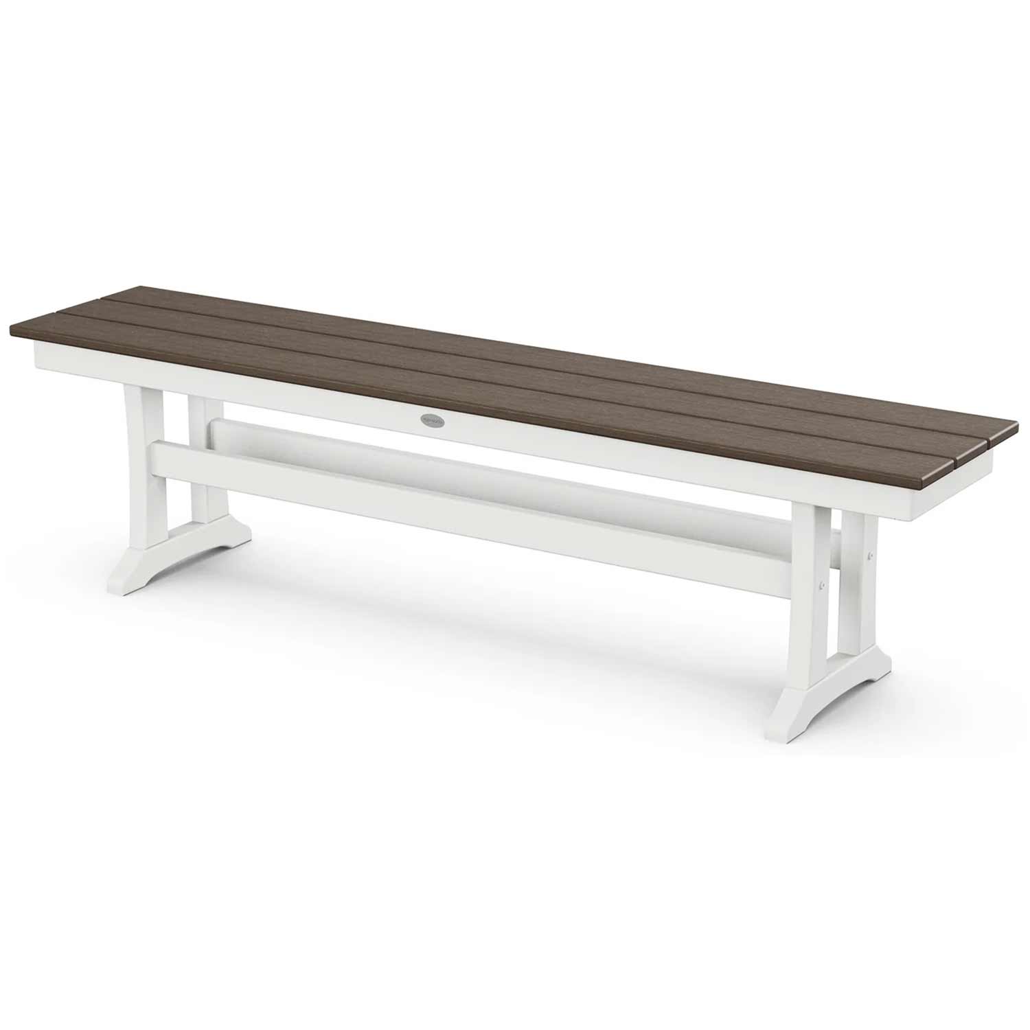 POLYWOOD® Farmhouse Trestle 65" Bench - Select Accents - PL36-T1L1 - Image 8