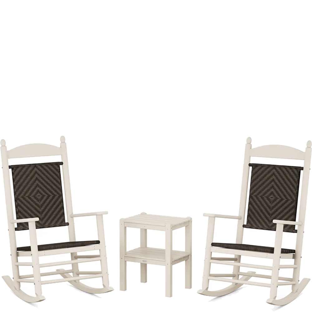 POLYWOOD® Jefferson 3-Piece Woven Rocker Set - PWS141-1 - Image 16