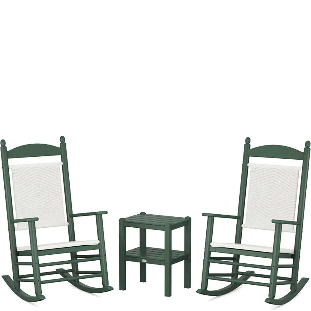 POLYWOOD® Jefferson 3-Piece Woven Rocker Set - PWS141-1 - Image 20