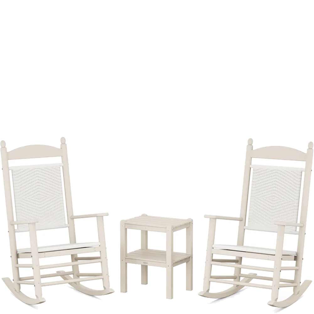 POLYWOOD® Jefferson 3-Piece Woven Rocker Set - PWS141-1 - Image 22